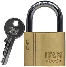 Hänglås med nyckel IFAM SR40 Mässing Stål 1,31 x 3,98 x 3,19 cm