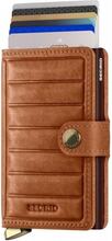 Secrid Emboss Lines Cognac Miniwallet-plånbok, konjak