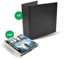 Blu-Ray paket - 50 Blu-Ray fickor, 2 Pärmar