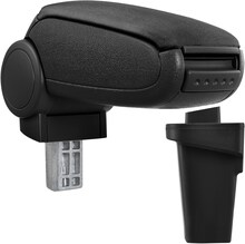 [pro.tec]® Armstöd till Ford Focus 3 med integrerat fack - textil - svart