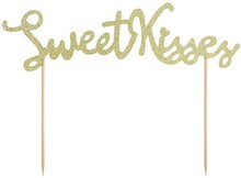 Cake Topper Sweet Kisses - PartyDeco