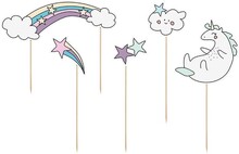 Cake Toppers Unicorn, Enhörning - PartyDeco