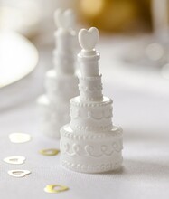 Såpbubblor till bröllop, tårta, 24-pack - PartyDeco