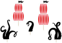 Cake Toppers Pirates Party - PartyDeco