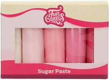 Sockerpasta multipack Rosa, 500 g - FunCakes