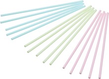 Cake Pops pinnar, pastell rosa grön blå, 60-pack - KitchenCraft