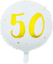 Rund folieballong 50 år