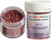 Sockerkristaller, vinröd - Sugarflair