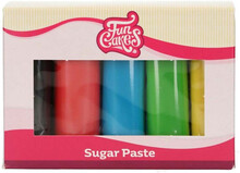 Sockerpasta multipack Grundfärger, 500 g - FunCakes