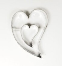 Utstickare Hjärta i hjärta, 7 cm - Städter