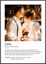 Valentinstag - Personalisiertes Partner Poster "Definition Liebe" | Personalisiertes Geschenk für den Partner, 20 x 30 cm