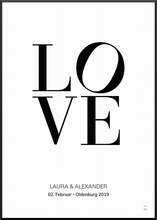 Personalisiertes Poster "Love Letters Poster" | Wanddekoration | Personalisierte Geschenkidee, 50 x 70 cm