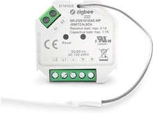 Light Solutions - Mini ZigBee Dobbelt Afbryder - 2 x 390W - Hvid