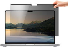 MacBook Pro 16 M1/M2/M3 (2021-2023) 4smarts Magnetisk Privacy Beskyttelsesfilm - Gennemsigtig