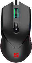 Sandberg Azazinator 6400 Gaming Mouse m. RGB Lys & 7 Knapper - Sort