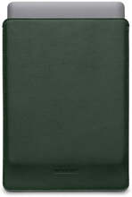 Woolnut Leather Sleeve Til MacBook / Laptop 15" (350 x 245mm) - Grøn