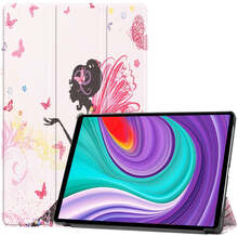 Lenovo Pad Pro Tri-Fold Læder Cover - Blomsterpige