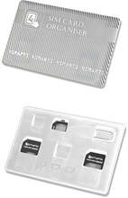 4smarts SIM Card Organiser - Simkort Adapter (Micro Sim + Nano Sim) Hvid
