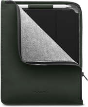 Woolnut Coated PU Sleeve m. Lynlås Til iPad / Tablet (280 x 215mm) - Grøn