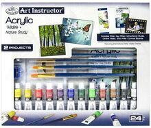 Acrylic Paint Set Royal & Langnickel Art Instructor 24 Delar Multicolour