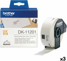 Etiketter till Skrivare Brother DK-11201 Vit 29 x 90 mm Svart Svart/Vit