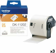Etiketter till Skrivare Brother DK-11202 Svart/Vit 62 x 100 mm