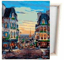 Målning med siffror Alex Bog Quartier Montmatre Paris 40 x 50 cm