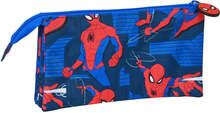 Skolväska Spiderman Great power 22 x 12 x 3 cm Blå Röd