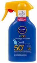 Solskyddsspray för barn Nivea Sun Niños Protege Cuida Spf 50 270 ml