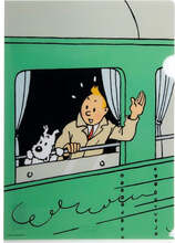 TINTIN PLASTMAPP A4 TINTIN I TÅGFÖNSTRET TIN-1024