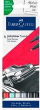 Tuschpennor Faber-Castell Goldfaber Sketch - Car Design Double 6 Delar