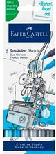 Tuschpennor Faber-Castell Goldfaber Sketch - Product Design Double 6 Delar