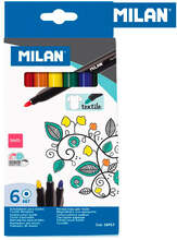 Tuschpennor Milan Ø 4 mm Blå Multicolour