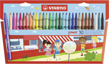 Tuschpennor Stabilo power Multicolour 30 Delar