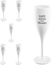 CHEERS Champagneglas - Save water drink champagne - 6-pack