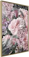 Inramad Poster / Tavla - Floral Life - 20x30 Guldram