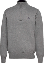 GANT Knit 1/4 Zip Pullover Grey