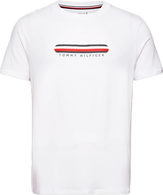 Tommy Hilfiger Tee Stripe Logo White
