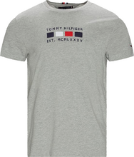 Tommy Hilfiger Essential Flag Logo Tee Grey