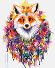 Malen nach Zahlen - fox design colors - by Pixie Cold, ohne Rahmen