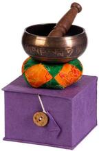 Afroton Singing Bowl, gift set, ornamented Ø 9,5 cm
