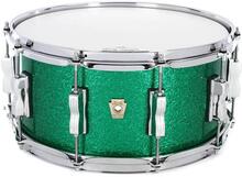 Ludwig LS403 Classic Maple Snare 14×6.5″ – Green Sparkle