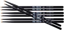 Vic Firth 5A Black 4-pack - American Classic Hickory