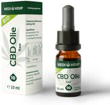 CBD olie 10% 10 ml MediHemp (RAW/ BIO)