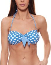 SHORT STORIES Bikini-Top niedlicher Damen Neckholder-BH mit abnehmbaren Trägern Blau