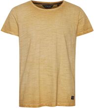 11 PROJECT Magnus Herren Baumwoll-T-Shirt nachhaltiges Shirt Cold-Dyed Waschung 20714734 ME 171040 Gelb