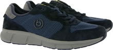 bugatti Herren Schnür-Schuhe Sneaker mit Wechselfußbett und Memory Foam 341-A7R01-7500-4000 Blau