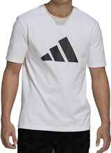 adidas Future Icons 3B 3-Streifen Tee nachhaltiges Herren Baumwoll-Shirt Rundhals-Shirt Freizeit-Shirt GR4111 Weiß