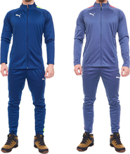 PUMA Teamliga Herren Trainings-Anzug trendiger Sport-Anzug mit dryCELL-Technologie 658525 in Blau mit verschiedenen Detail-Farben