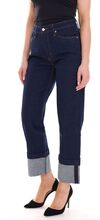 s.Oliver Karolin Damen modische Denim-Jeans Straight-Leg Hose 7/8 90647058 Blau
